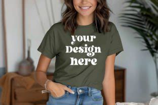 Gildan Military Green Mockup Graphic By Mockupstore Creative