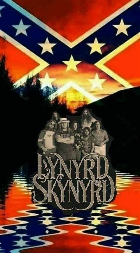 Lynyrd Skynyrd Flag Reflection Fridge Magnet 2 5 X 4 5 Rock And Roll Bands Lynyrd Skynyrd