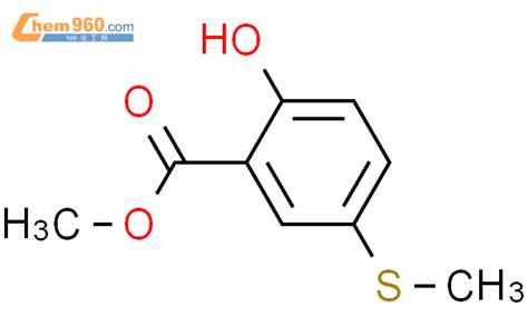 59699 19 3benzoic Acid 2 Hydroxy 5 Methylthio Methyl Ester化学式、结构式