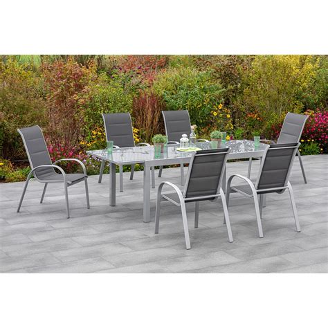 Merxx Gartenm Bel Set Amalfi Di Lusso Teilig Semi Ausziehtisch