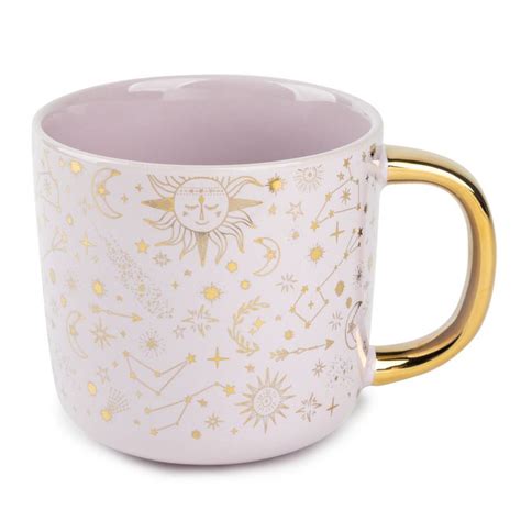 Thyme Table Stoneware Coffee Mug Fl Oz Gold Stars Walmart