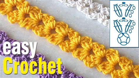 Crochet How To Crochet A Simple Cord Free Puff Stitch Cord Pattern