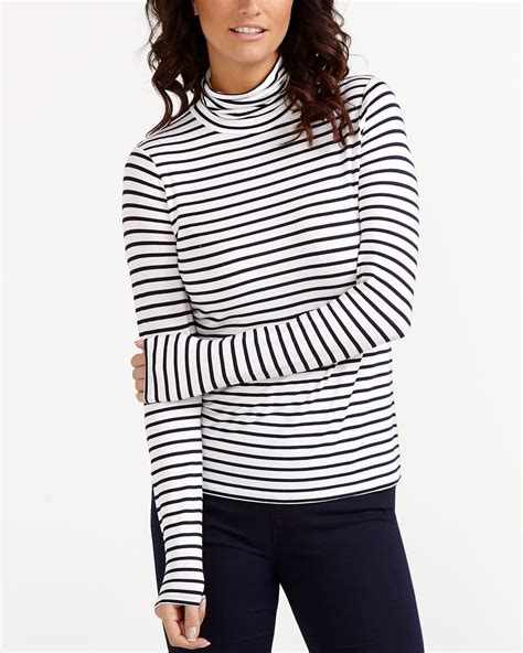 Striped Turtleneck T-Shirt | Women | Reitmans