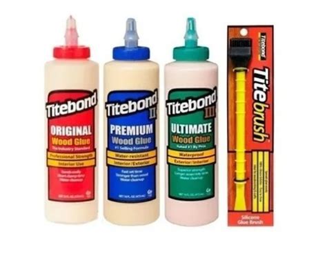 Kit 3 Colas Titebond 500g Ultimate Premium Original Pincel