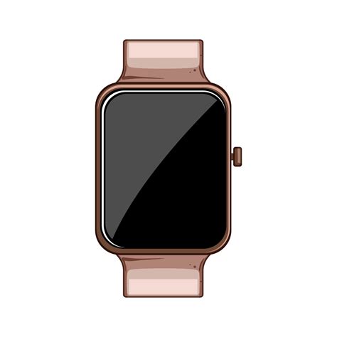 Clock Smart Watch Cartoon Vector Illustration 25441651 Vector Art At