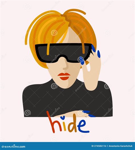 Person Hiding Real Emotion By Anger, Vector Cartoon Stick Figure