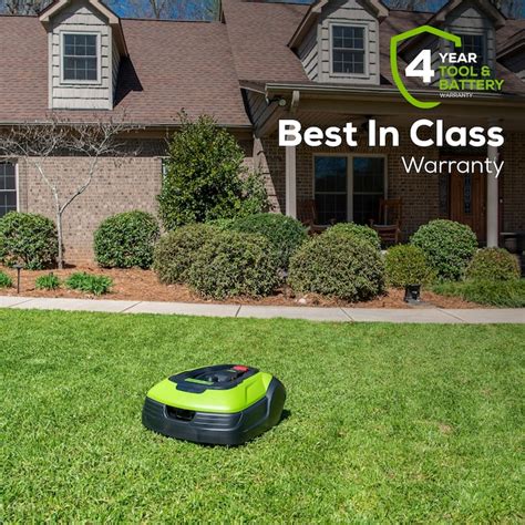 Greenworks Robotic Lawn Mower 1 4 Acre To 1 2 Acre Optimow 25h At