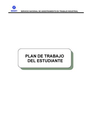 Trabajo Final Entregable Plan De Trabajo Del Estudiante Servicio