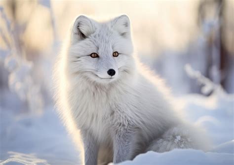 Premium AI Image | A closeup of an arctic fox with its thick warm fur