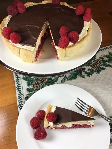 White And Dark Chocolate Raspberry Tart Positively Stacey