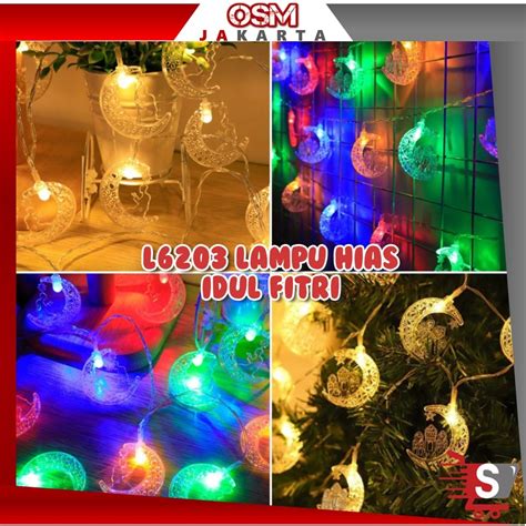 Jual Osm Jkt L Lampu Hias Idul Fitri Lampu String Lebaran Led