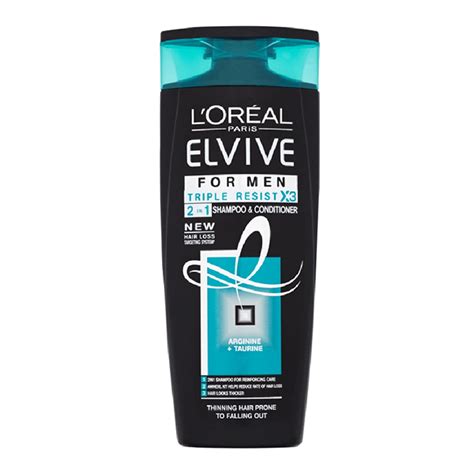 Elvive 2 In 1 Shampoo And Conditioner 250ml Triple Resist For Men