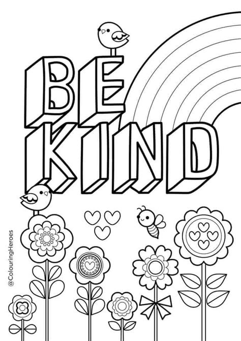 Mental Health Coloring Pages Printable