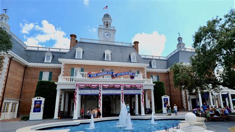 Epcot World Showcase American Adventure Pavilion Walkthrough In K