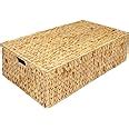 Woodluv Water Hyacinth Under Bed Storage Box Chest Basket Large