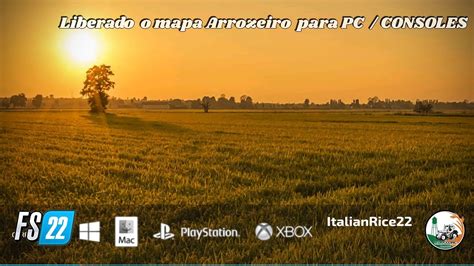 Liberado O Mapa Italian Rice Mapa Arrozeiro Para PC CONSOLES Farming