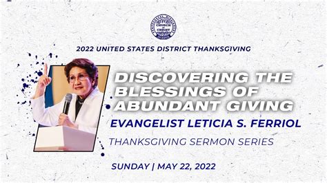 The Blessings Of Abundant Giving Evangelist Leticia S Ferriol Youtube