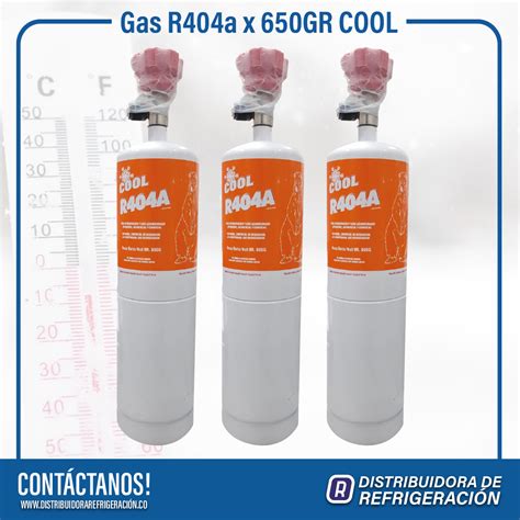 Gas R404a x 650GR COOL Distribuidora de Refrigeración