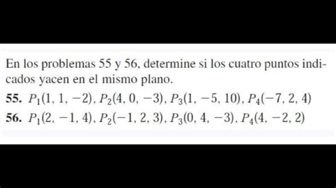 Cómo Saber Si 4 Puntos Son Coplanares Youtube