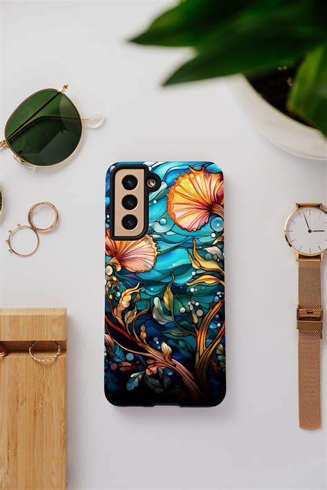 Colorful Underwater Stained Glass Phone Case IPhone Tough Phone Case