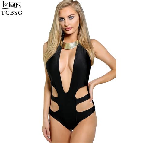 Tcbsg 2019 Sexy New One Piece Swimsuit Halter Bandage Women Swimwear