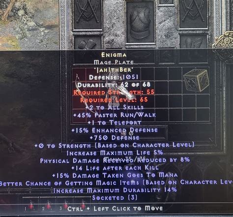 15 ED Enigma Mage Plate Non Ladder Diablo 2 Resurrected Desktop