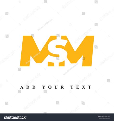 Msm Logo Design And Illustration Vector Art Royalty Free Stock Vector