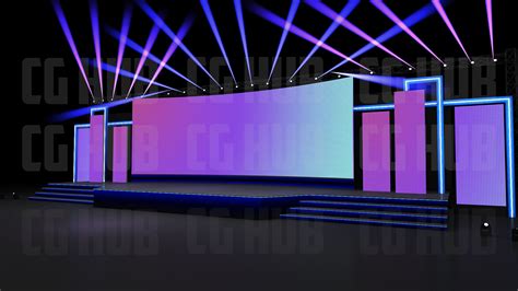 Event Stage Design D Model Cgtrader