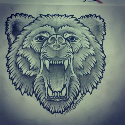 Bear Tattoo Sketch at PaintingValley.com | Explore collection of Bear ...