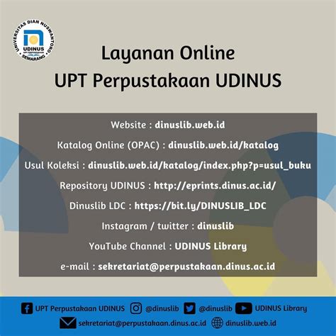 udinus library selamat siang sahabat dinuslib kesayangan mindi gak