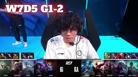 RA Vs IG Game 2 Week 7 Day 5 LPL Spring 2023 Rare Atom Vs