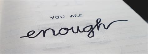 You are Enough Paper Sign Facebook Cover Photo