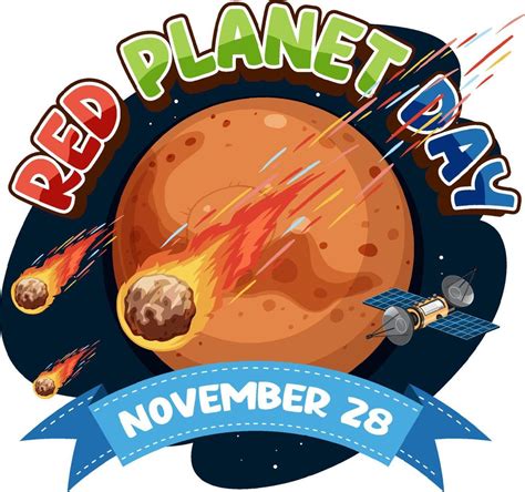 Red Planet Day Banner Design 12668337 Vector Art at Vecteezy