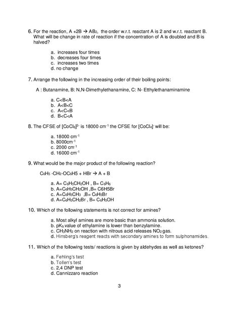 Cbse Class 12 Chemistry Sample Paper 2023 Pdf Class 12 Chemistry