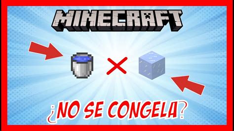 TRUCOS COMO Se HACE Para Que El AGUA No Se CONGELE En MINECRAFT