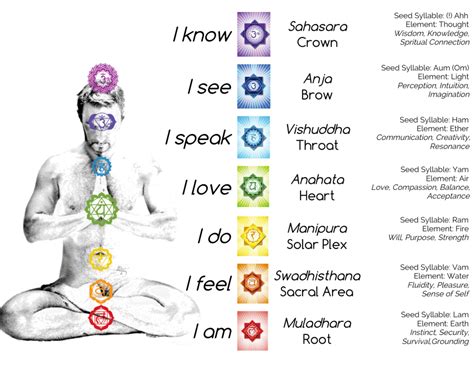 12 Chakra System Chart