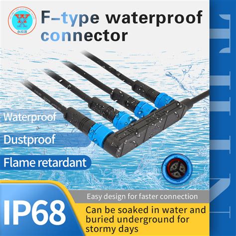 Yxy Pin M F Type Ip Waterproof Power And Cable Connector For Led