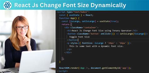 React Js Change Font Size Inline Style Increase Descrese