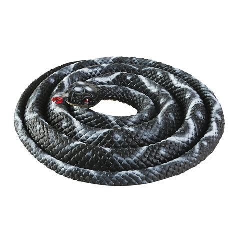 Dont Miss Out Fake Snake Realistic Rubber Snake With Rope Clip Snake