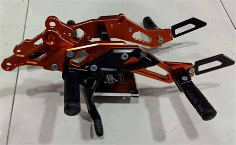 HONDA XRM 110 FOOTREST SHIFTER FULL SET OKM RACING ORANGE Lazada PH