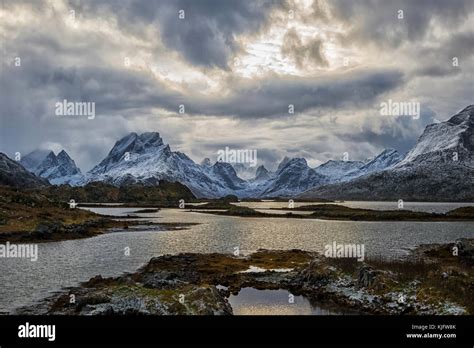 Coastal view from Lofoten islands Stock Photo - Alamy