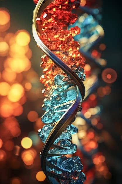 Premium Photo DNA Study Of Gene Structure Of Cell DNA Molecule