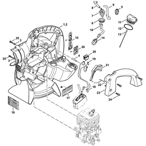 Fan Housing Inside Assembly For Stihl BG66 Blower L S Engineers