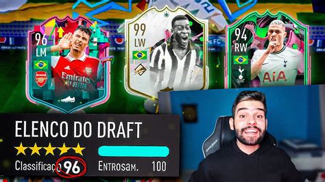 QUE TIMAÇO MONTEI UM FUT DRAFT AS MELHORES CARTAS POSSÍVEIS 96