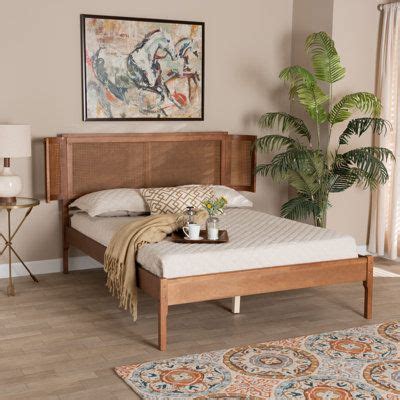 Bay Isle Home Gonde Platform Bed Metal In Brown 44 1 H X 77 7 W X 84