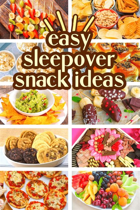 Best Sleepover Snacks List Slumber Party Foods Sleepover Party Foods