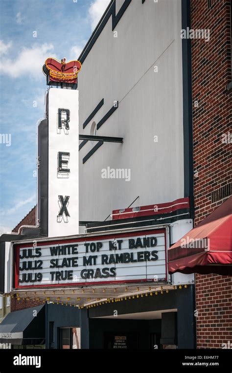 Rex Theater 113 East Grayson Street Galax Virginia Stock Photo Alamy