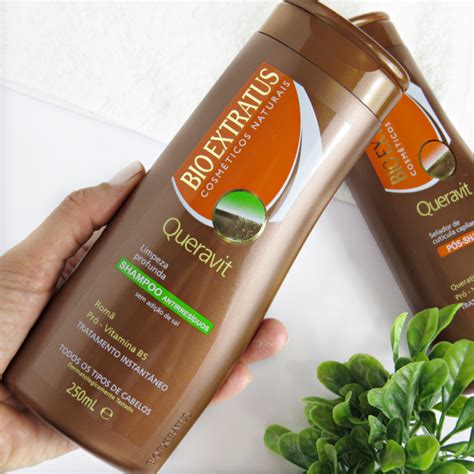 Linha Queravit Bio Extratus Resenha Shampoo Antirresiduos Tallita