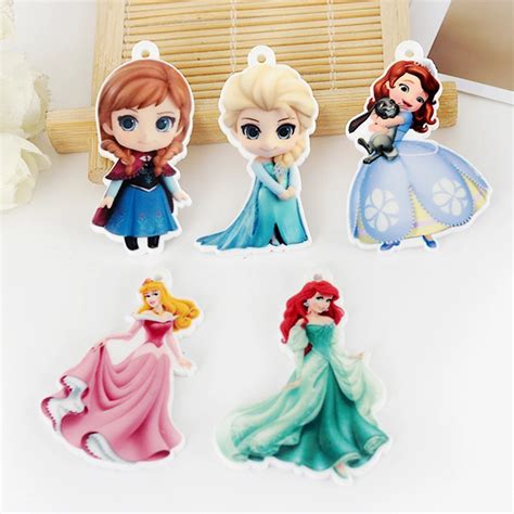 Aliexpress Buy Pcs Lot Mixed Acrylic Pendant Cartoon Princess