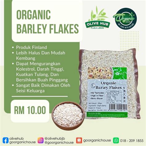 Lohas Organic Barley Flakes G Shopee Malaysia